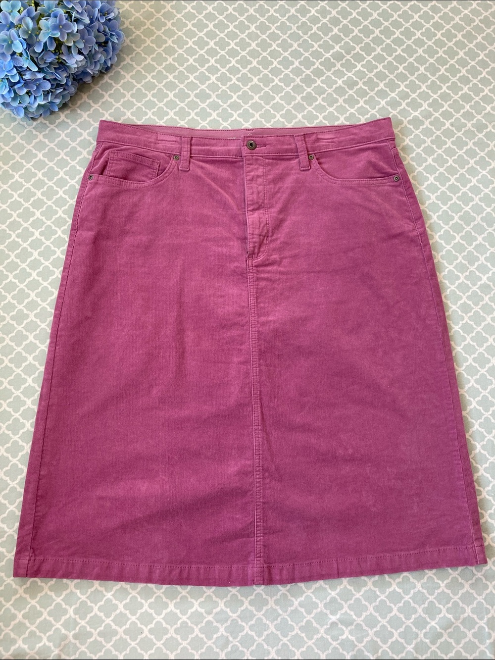 St. John’s Bay Light Purple Corduroy A-line Skirt 18